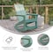 Flash Furniture Sea Foam Modern Poly Resin Adirondack Rockers, 2PK JJ-C14709-SFM-2-GG - alternate 4